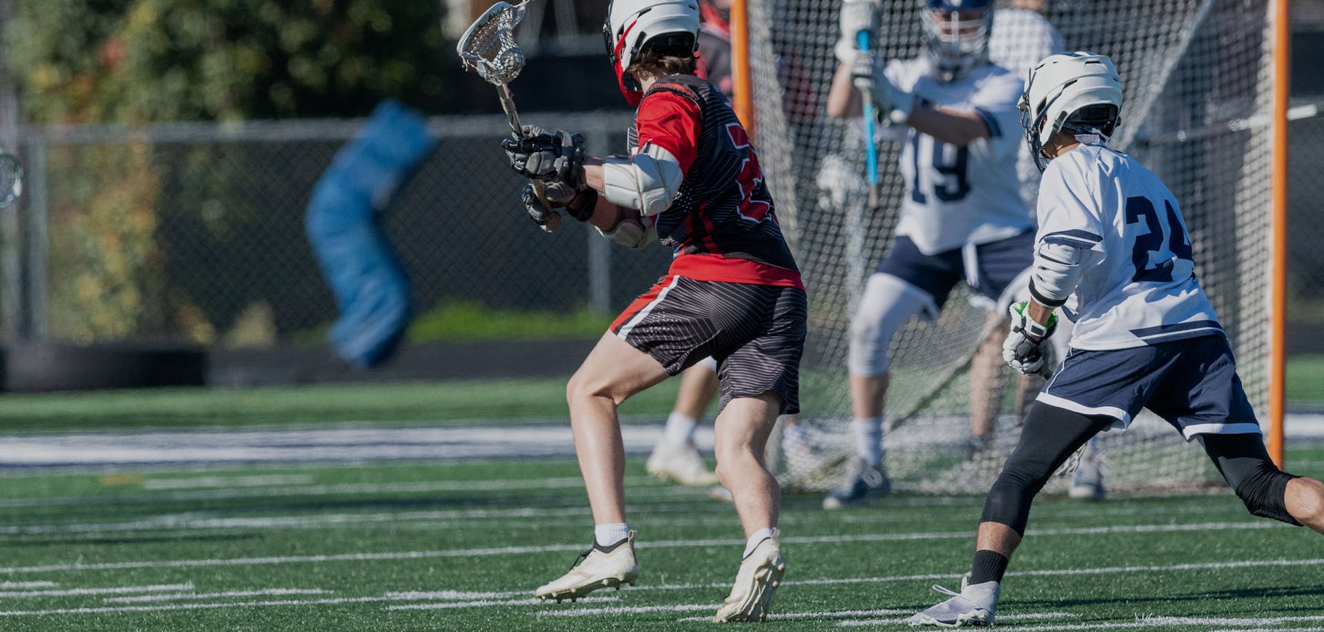 Person playing lacrosse
