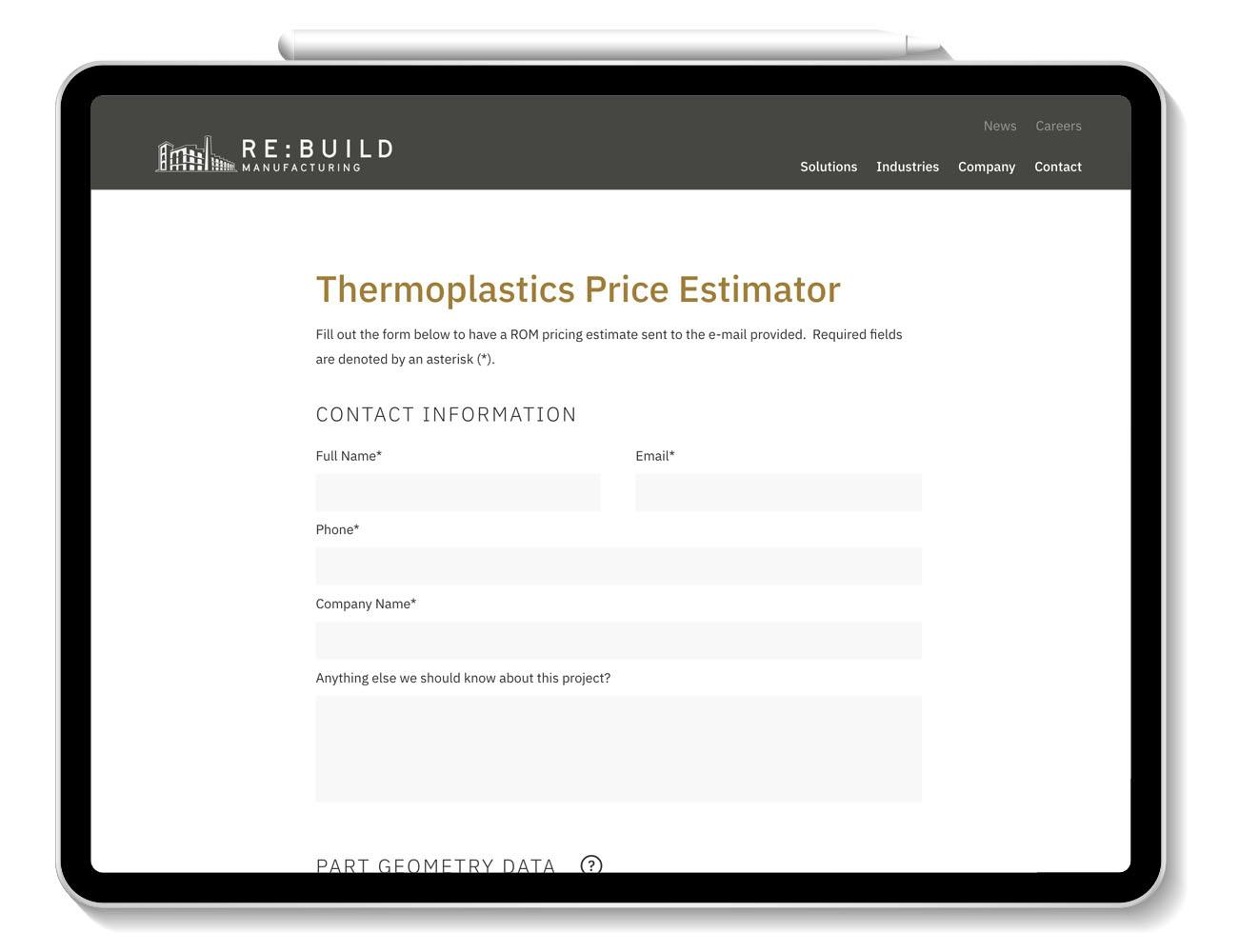 thermoplastic price estimator