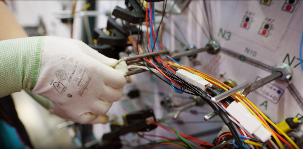 Wire harness closeup