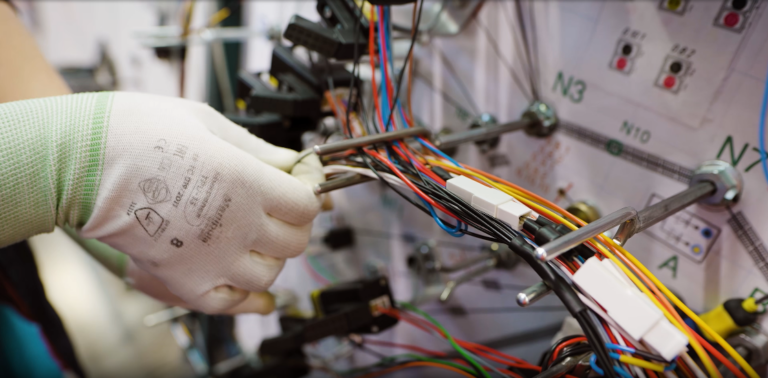 Wire harness closeup