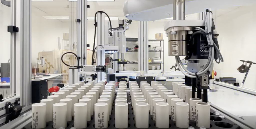 Battery machine close-up