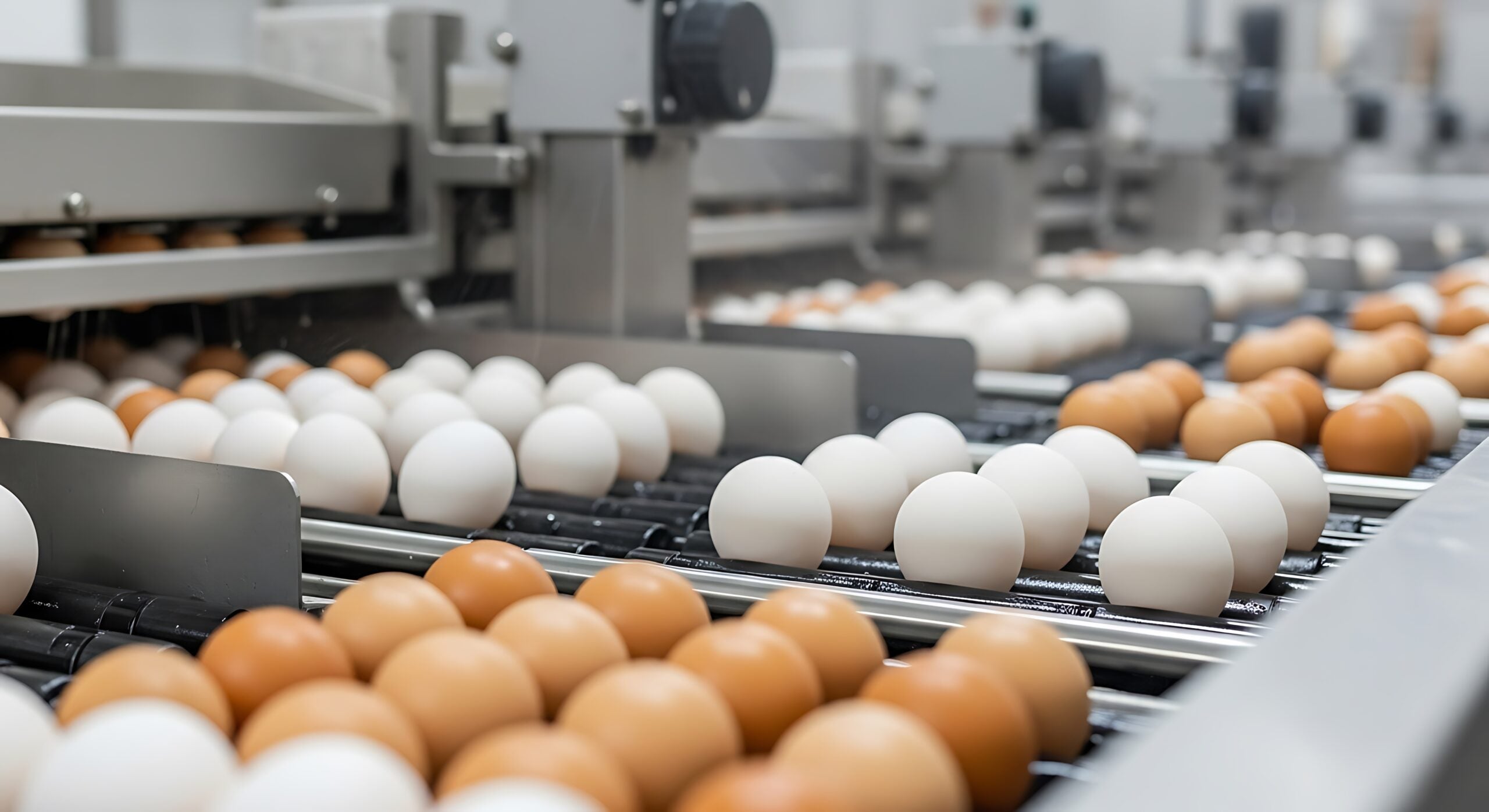 Egg Production Line - Automated Sorting and Processing of Fresh Eggs